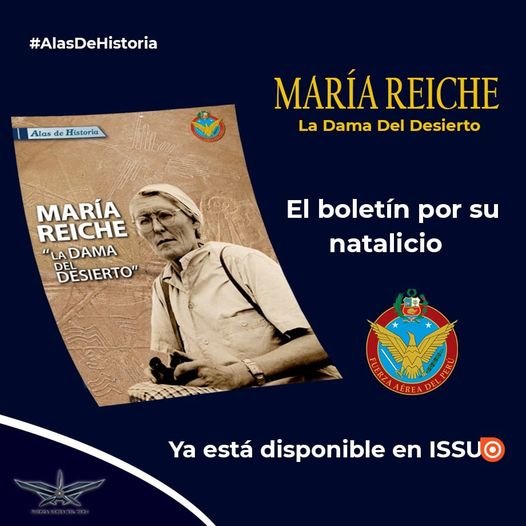 image for Fuerza Aérea Peruana Conmemoramos el natalicio de María Reiche Neumann