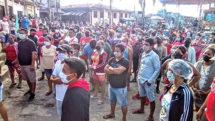 image for Protesta de vendedores que quieren salir a las calles a trabajar