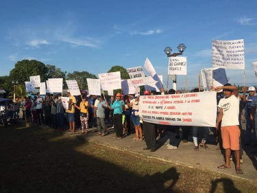 image for Pobladores indígenas se unieron para realizar una nueva protesta