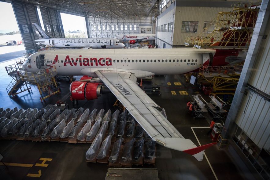 image for Reconfiguración de los aviones de Avianca avanza