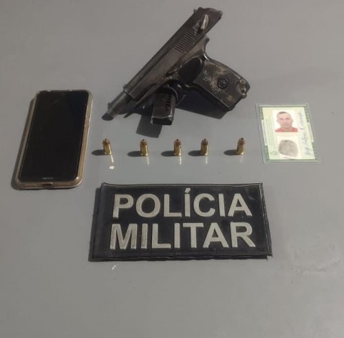 image for Detém homem suspeito de cometer homicídio com arma de fogo 