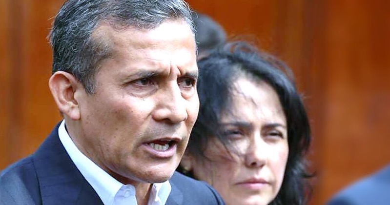 EXpresidente Ollanta al lado de la esposa