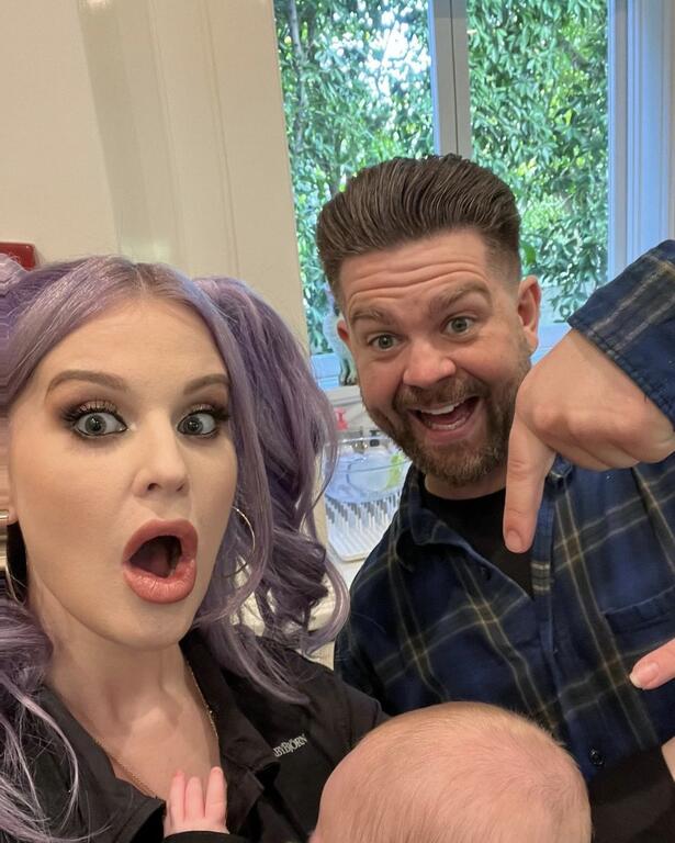 image for Kelly Osbourne posts first photo of baby son as he hangs out with uncle Jack