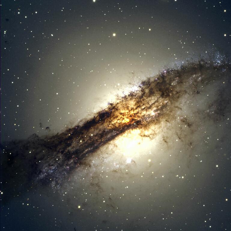 image for The Galaxy Centaurus  photographed in great detail from Chi