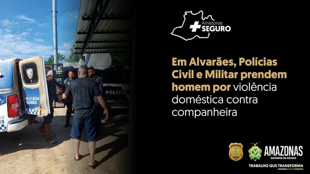 image for Polícia prenderam em flagrante um homem após ele agredir fisicamente sua companheira 