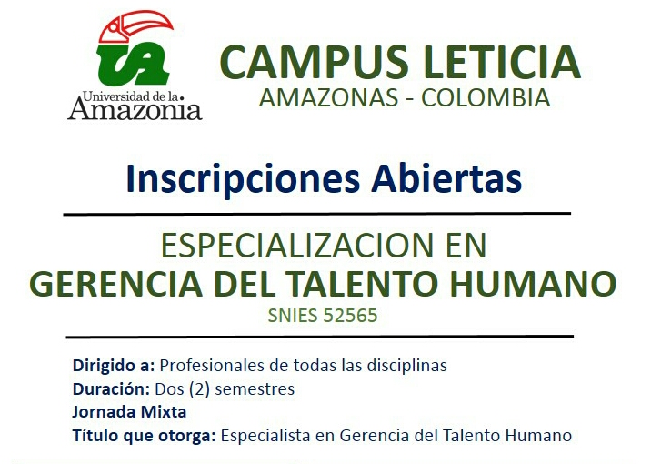 image for Inscripciones para las especializaciones en universidad Amazonía