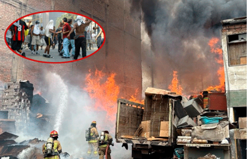 image for Choque entre barristas de Universitario y Alianza Lima provocó un incendio 