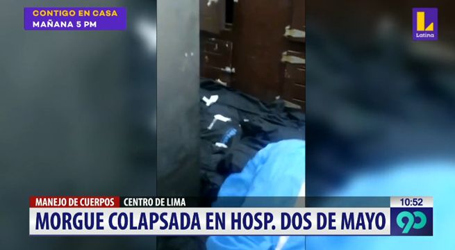 image for Hospital Dos de Mayo colapsa en su morgue