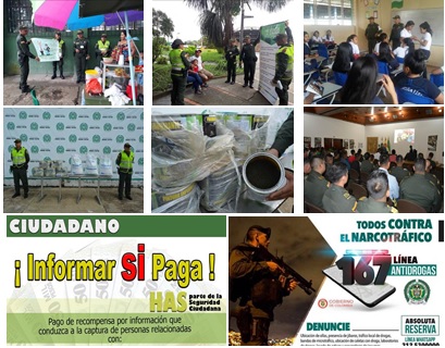 Fotos de acciones policiales terminada la semana