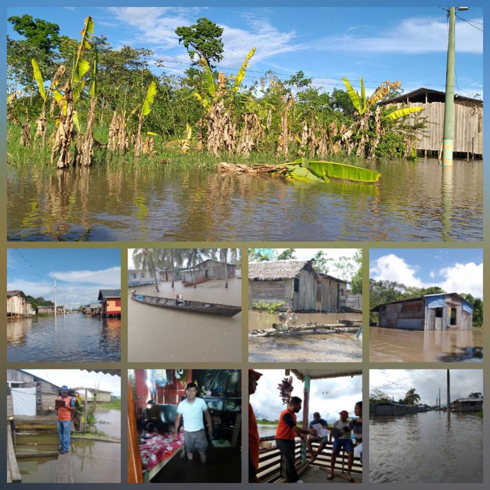 Varias imagens de inundacoes em tabatinga