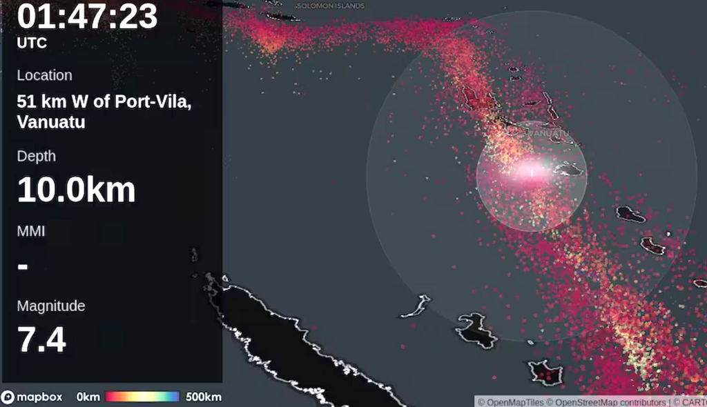 image for Terremoto de 7.3 provocó importantes destrozos en Vanuatu