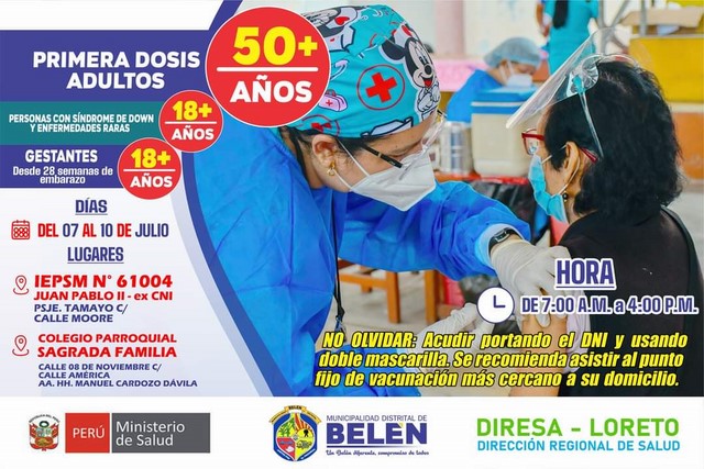 image for Municipalidad de Belén invita a toda la población a vacunarse