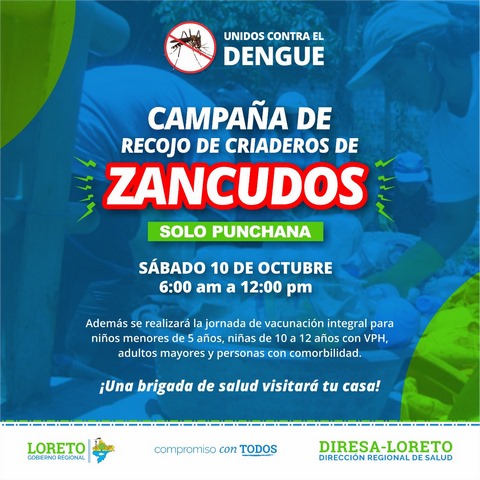 image for Campaña de recojo de criaderos de zancudos