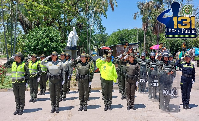 POLICÍA EN AMAZONAS, CONMEMORA LOS 131 AÑOS DE LA INSTITUCIÓN