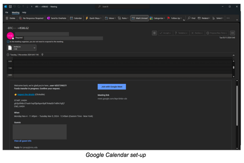 Las notificaciones de Google Calendar eluden las políticas de seguridad del correo electrónico