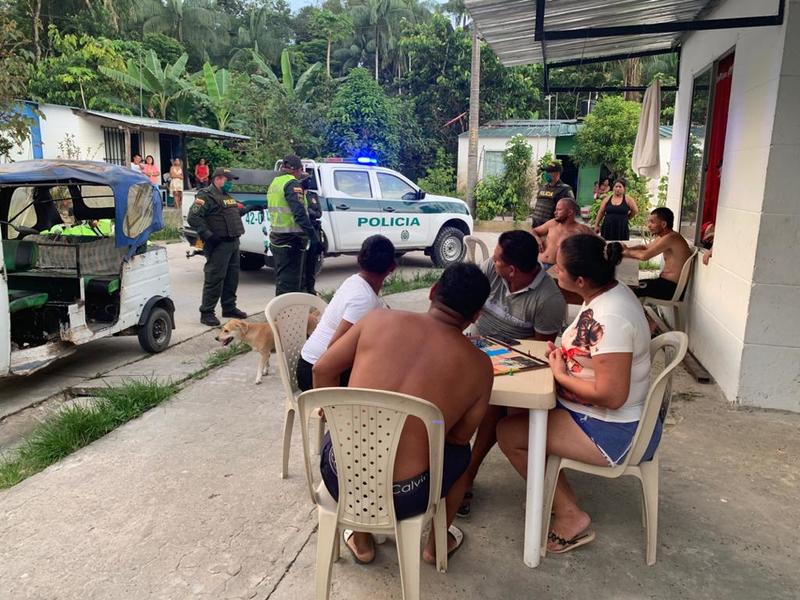 ADELANTAMOS ACTIVIDADES DE CONTROL EN TOQUE DE QUEDA DURANTE EL FIN DE SEMANA EN LETICIA AMAZONAS