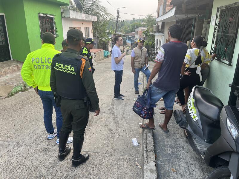 CUÉNTELE AL COMANDANTE EN EL BARRIO PORVENIR CASTAÑAL