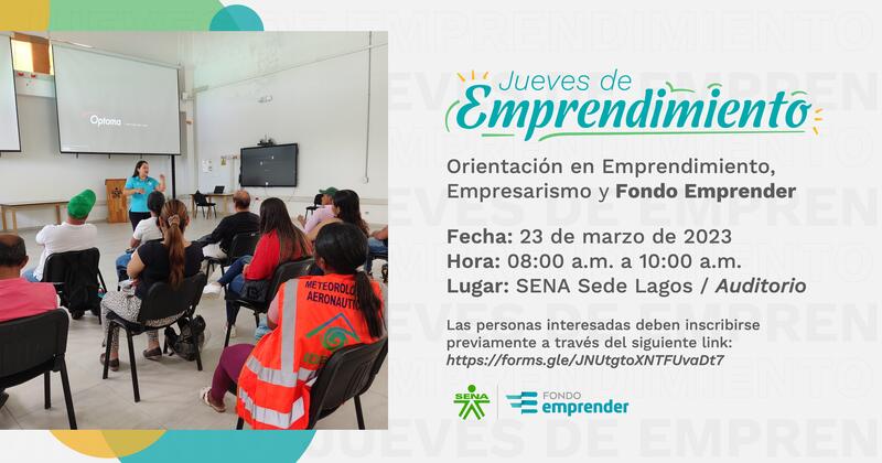 🤔👀¿Ya conoces todos los servicios para emprendedores a los que puedes acceder totalmente gratis en el SENA? 🤭🤩 Participa en nuestra próxima jornada de orientación