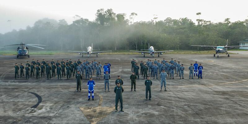 Para salvar vidas en emergencias en selva, Fuerza Aérea realiza ejercicio de búsqueda y rescate  en Amazonas