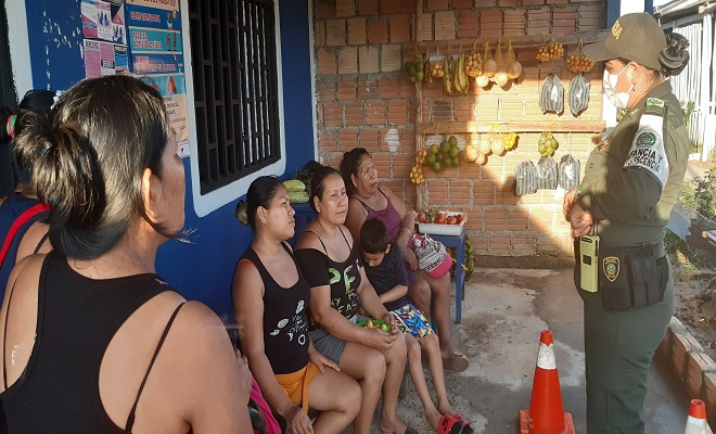 SE REALIZÓ COMANDO SITUACIONAL EN EL BARRIO MANGUARÉ DE LA CIUDAD DE LETICIA 