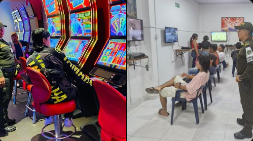 EN EL MARCO DE LA SEMANA MAYOR, LA PROTECCION PONAL, DESPLEGÓ ACCIONES DE CONTROL EN CASINOS Y SALAS DE VIDEOJUEGOS DE LETICIA, CON EL FIN DE EVITAR EL INGRESO Y CONSUMO DE BEBIDAS EMBRIAGANTES POR PARTE DE NIÑOS, NIÑAS Y ADOLESCENTES.