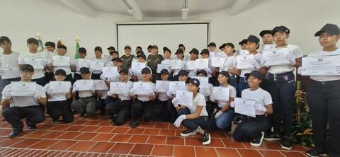 CLAUSURA DE LA POLICÍA CIVICA JUVENIL EN LETICIA