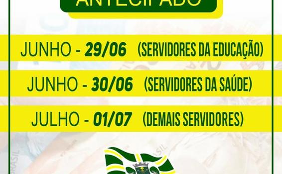 image for Salários de junho estão sendo antecipados