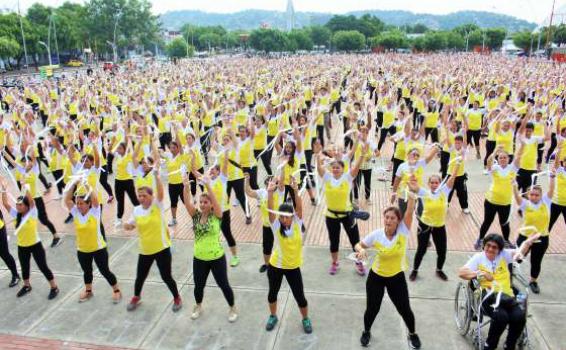 Personas en una jornadas deportivas