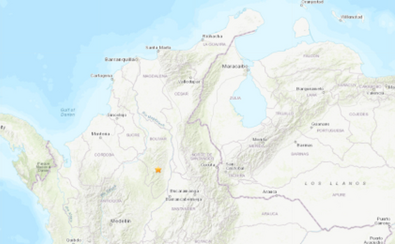 image for Sismo de magnitud sacude el norte de Colombia