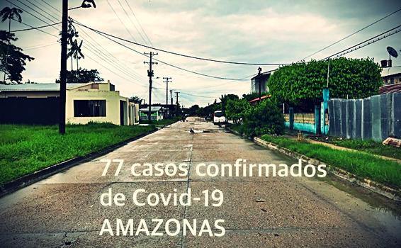 image for 77 casos de Covid-19 registra el Amazonas 