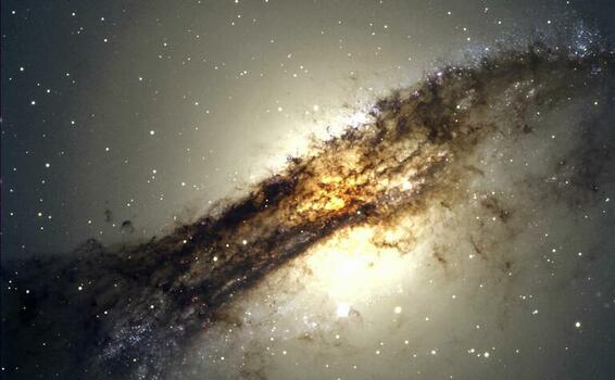 image for The Galaxy Centaurus  photographed in great detail from Chi