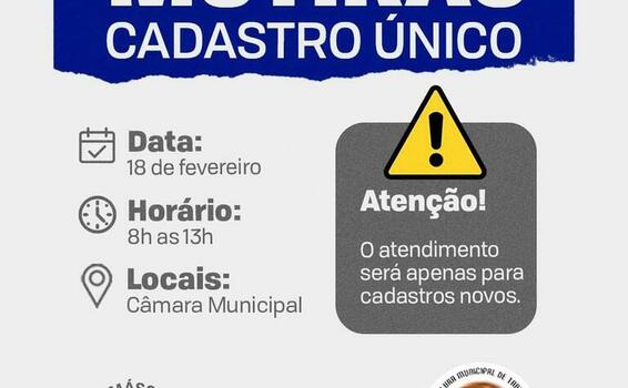 image for Atenção Mutirão de atualização de dados e cadastramento para o CadÚnico