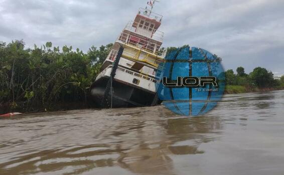 image for Barco procedente de Brasil se hundió en el río Ucayali