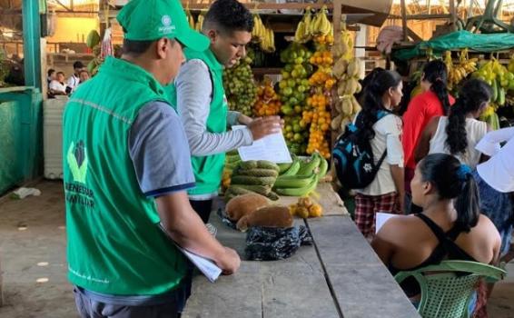 Plaza de mercado en Leticia Amazonas 