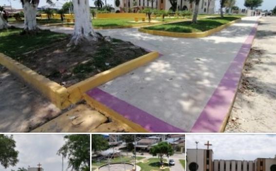 image for Praça da Igreja Matriz ganha reforma e calçadão para caminhadas