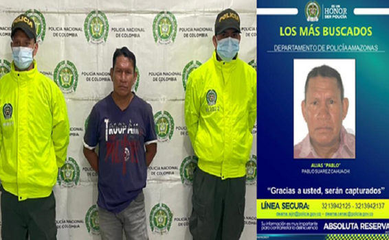 CAPTURADO UNO DE LOS MÁS BUSCADOS EN EL DEPARTAMENTO DEL AMAZONAS