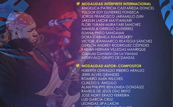 XXXll del Festival Internacional de Música Popular Amazonense "El Pirarucú de Oro".