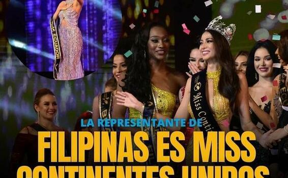 Representante de Filipinas es Miss Continentes Unidos 