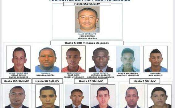 LOS MÁS BUSCADOS EN COLOMBIA