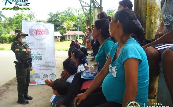 POLICÍA CONMEMORA EL DÍA DE LOS DERECHOS HUMANOS JUNTO A LAS COMUNIDADES INDIGENAS DEL AMAZONAS