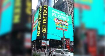 image for Anuncian en el Times Square el inicio de la feria de las flores