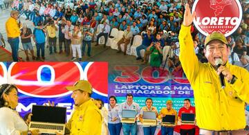 image for Gobernador de Loreto premia a maestros destacados con 3000 laptops