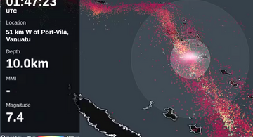 image for Terremoto de 7.3 provocó importantes destrozos en Vanuatu