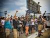 Personas en una calle de Nicaragua en manifestaciones