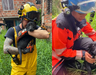 image for Bomberos rescataron a un cachorro que cayó a una quebrada 